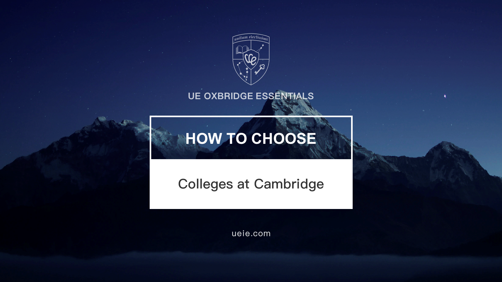 How to Choose Colleges at Cambridge University