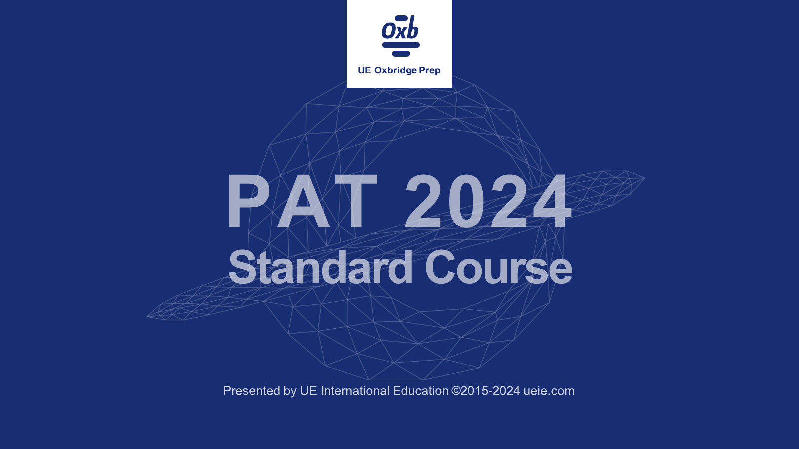Oxford PAT 2024 Standard Course