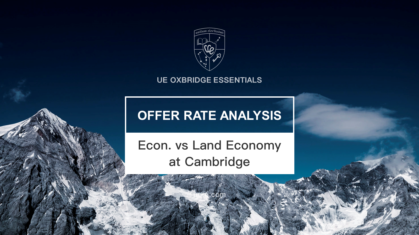 Economics and Land Economy at Cambridge Offer Rates Analysis