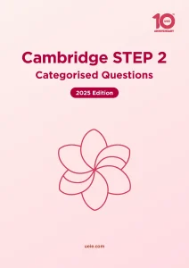 Book Covers 2025 Cambridge STEP 2 Categorised Questions