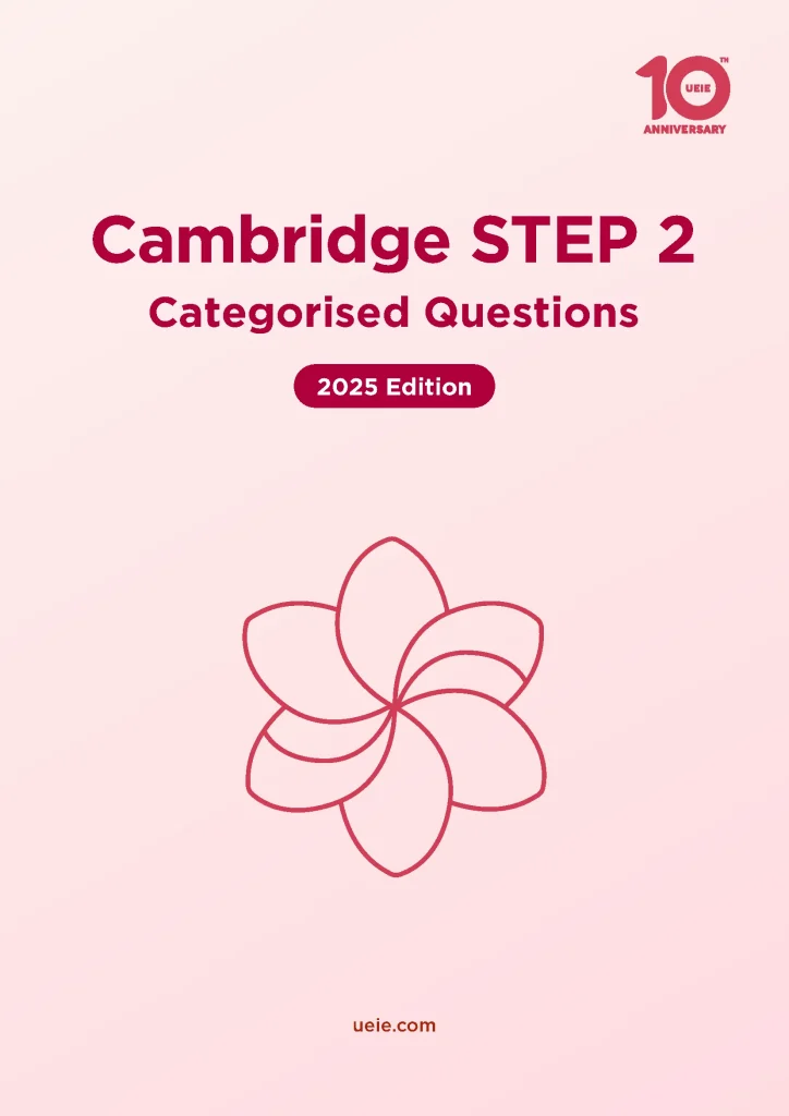 Book Covers 2025 Cambridge STEP 2 Categorised Questions