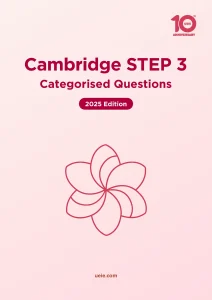 Book Covers 2025 Cambridge STEP 3 Categorised Questions