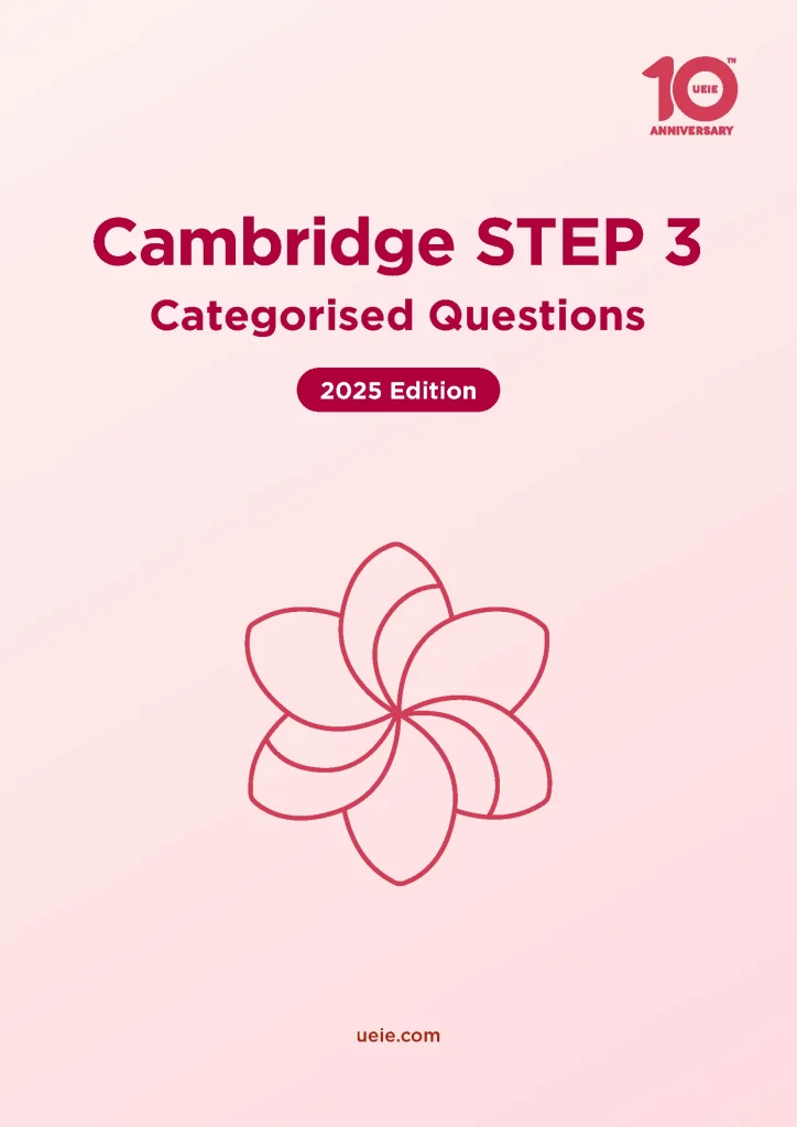 Book Covers 2025 Cambridge STEP 3 Categorised Questions