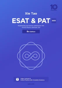Book Covers 2025 Xie Tao ESAT PAT Coursebook
