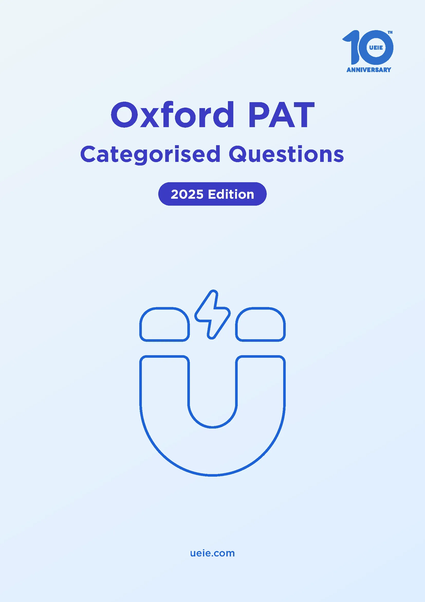 Book Covers 2025 Oxford PAT Categorised Questions