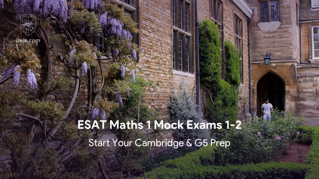 ESAT Maths 1 Mock Exams 1-2