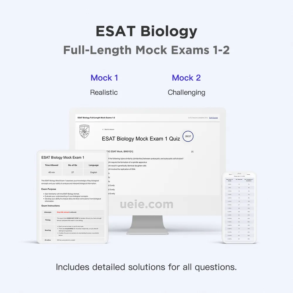 ESAT Biology Full-Length Mock Exams 1-2