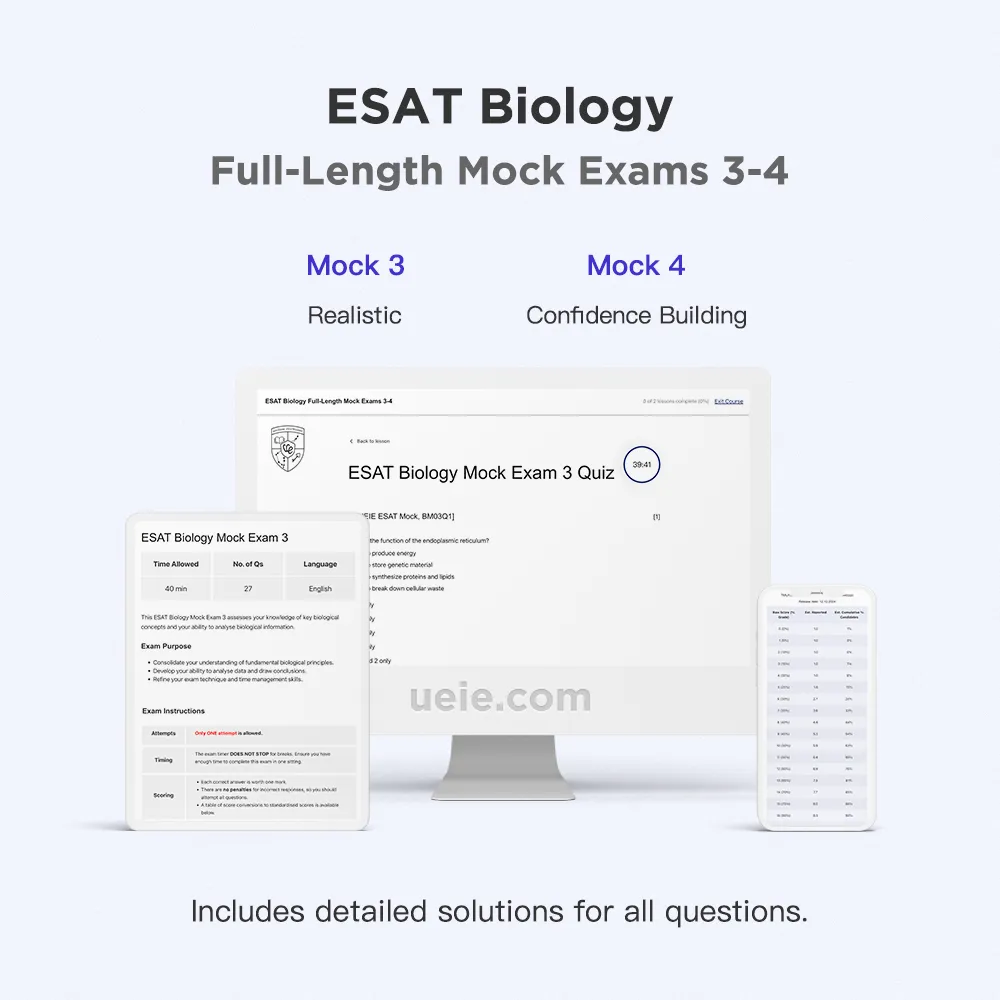 ESAT Biology Full-Length Mock Exams 3-4
