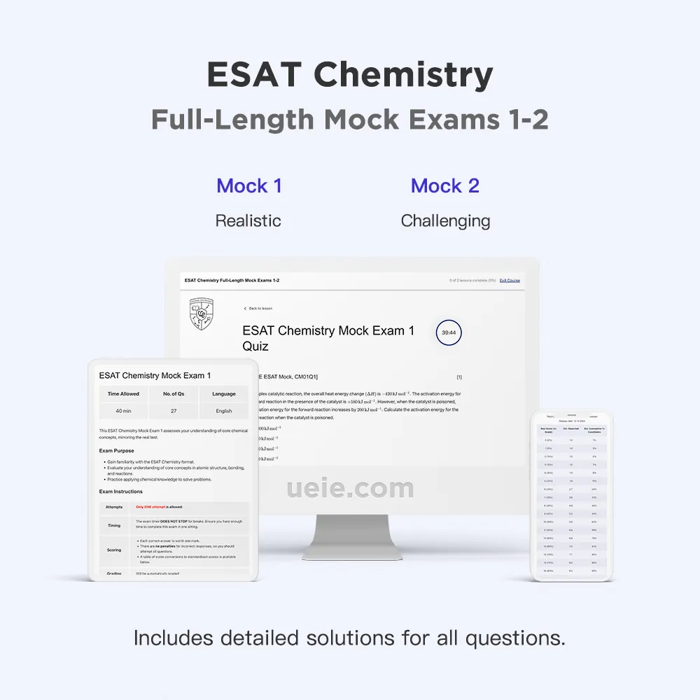 ESAT Chemistry Full-Length Mock Exams 1-2