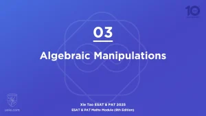 ESAT & PAT Maths 2025-L03