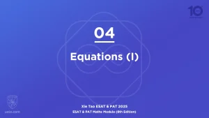 ESAT & PAT Maths 2025-L04