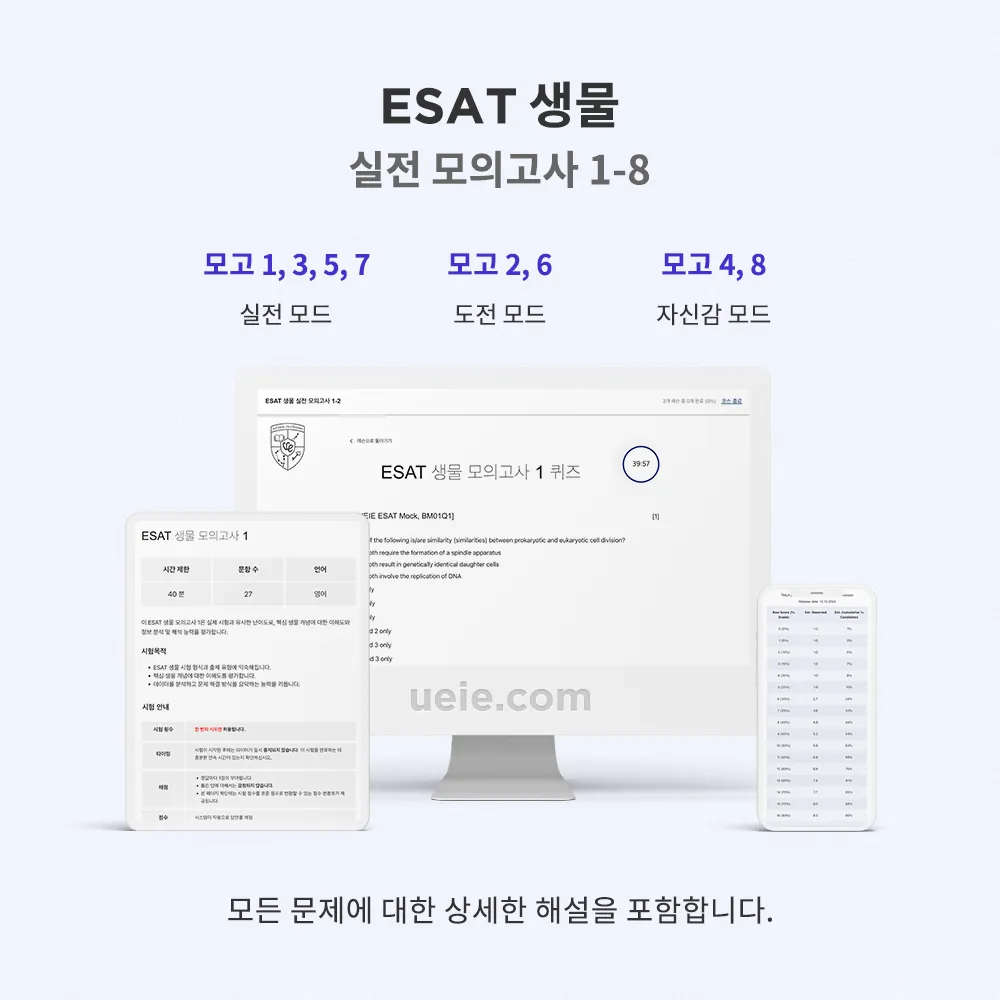 ESAT 생물 실전 모의고사 1-8