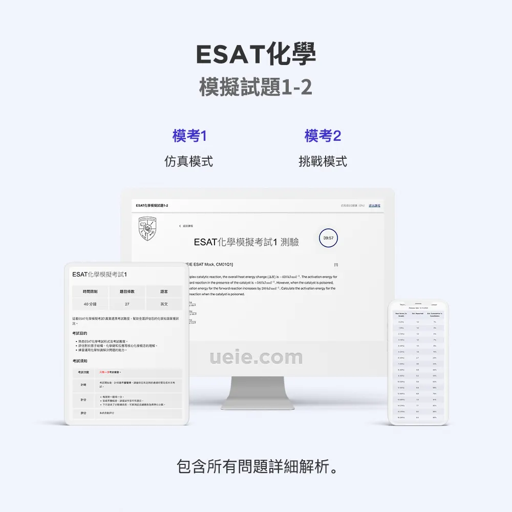 ESAT化學模擬試題1-2