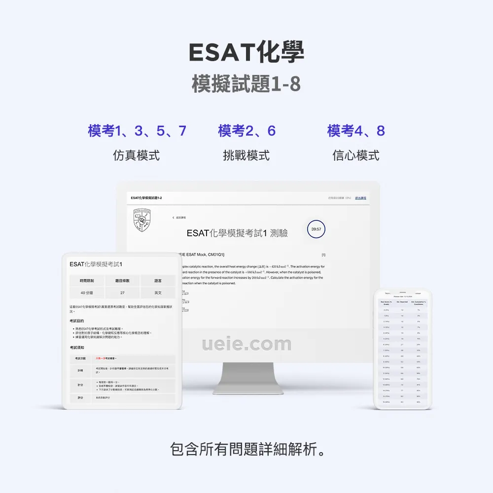 ESAT化學模擬試題1-8