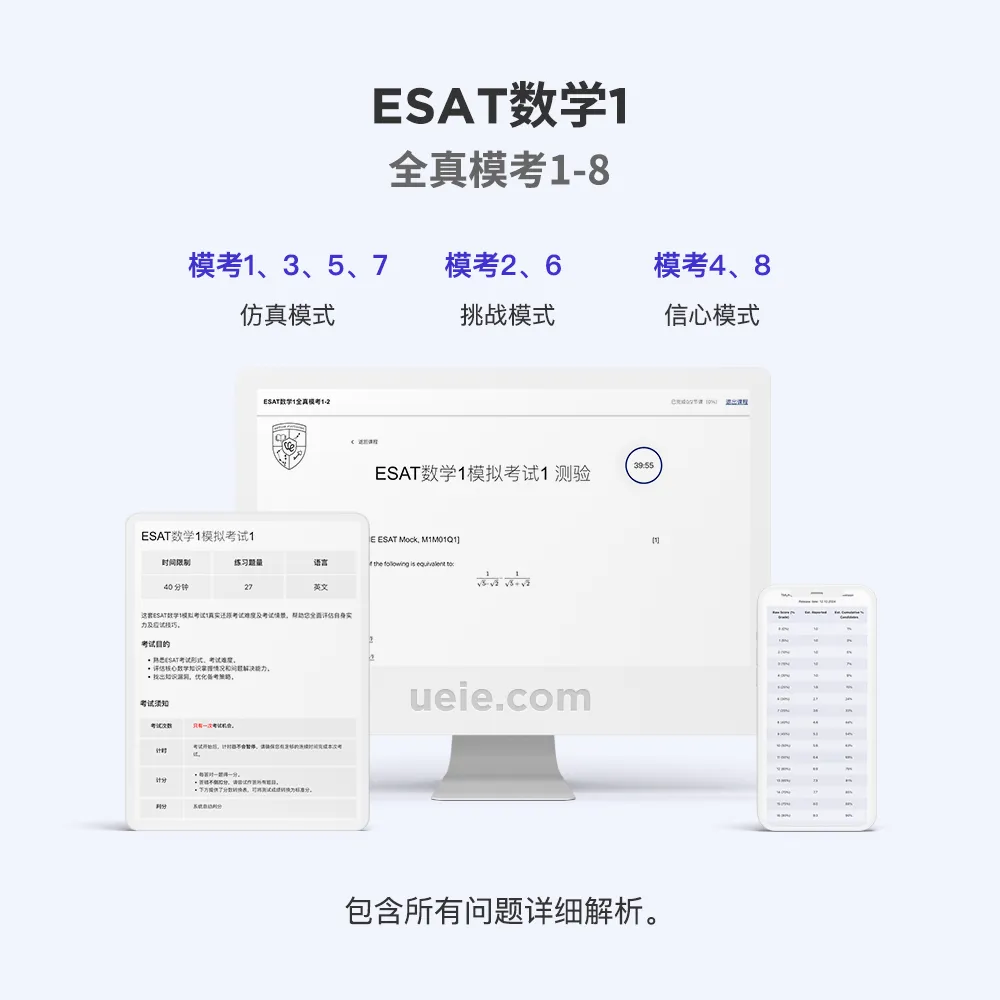 ESAT数学1全真模考1-8
