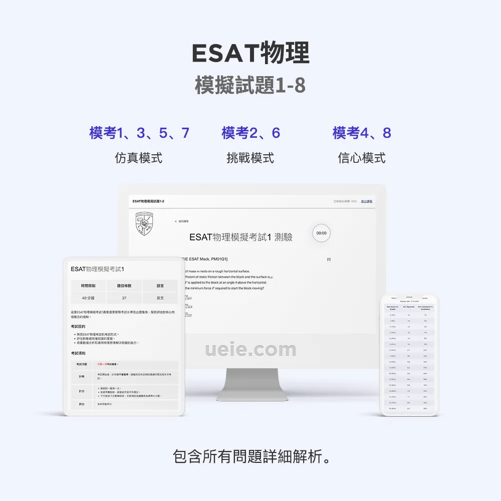 ESAT物理模擬試題1-8