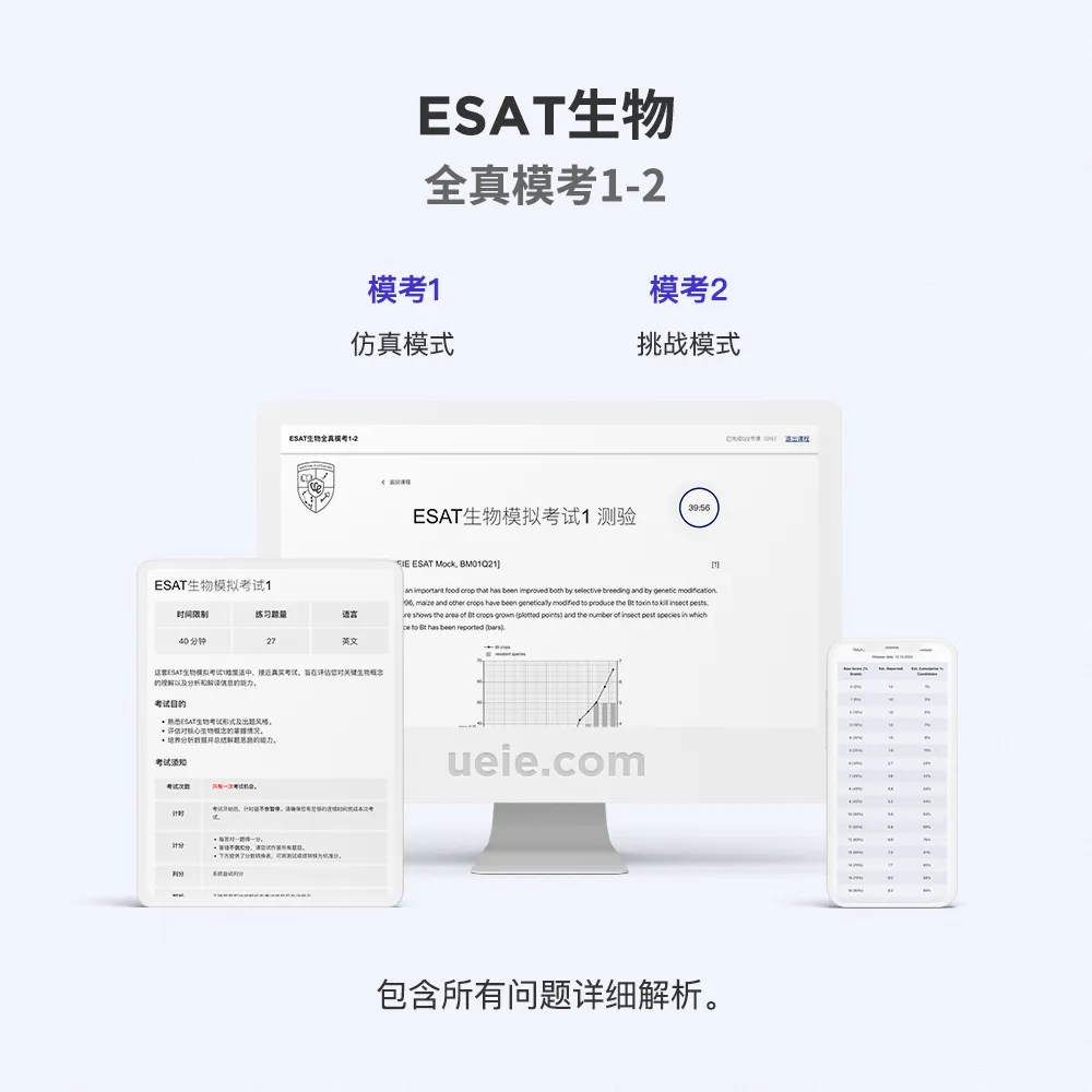 ESAT生物全真模考1-2
