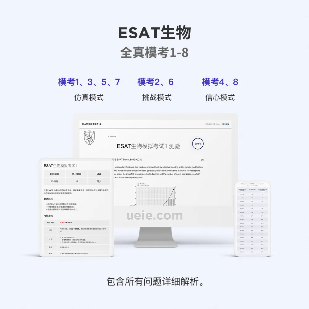 ESAT生物全真模考1-8