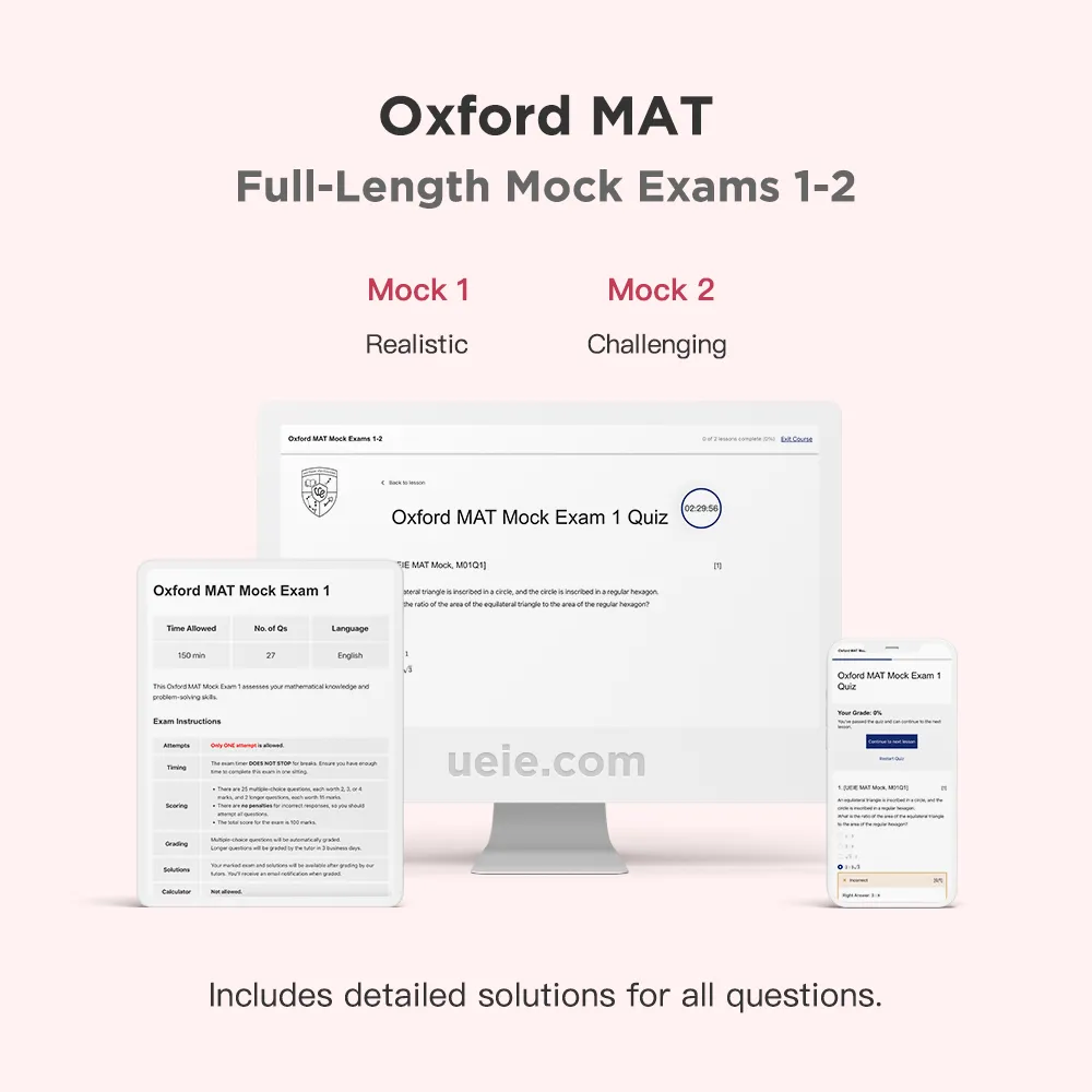 Oxford MAT Full-Length Mock Exams 1-2