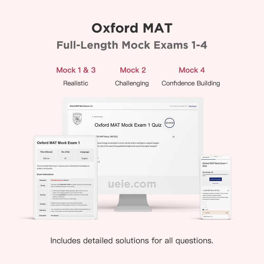 Oxford MAT Full-Length Mock Exams 1-4