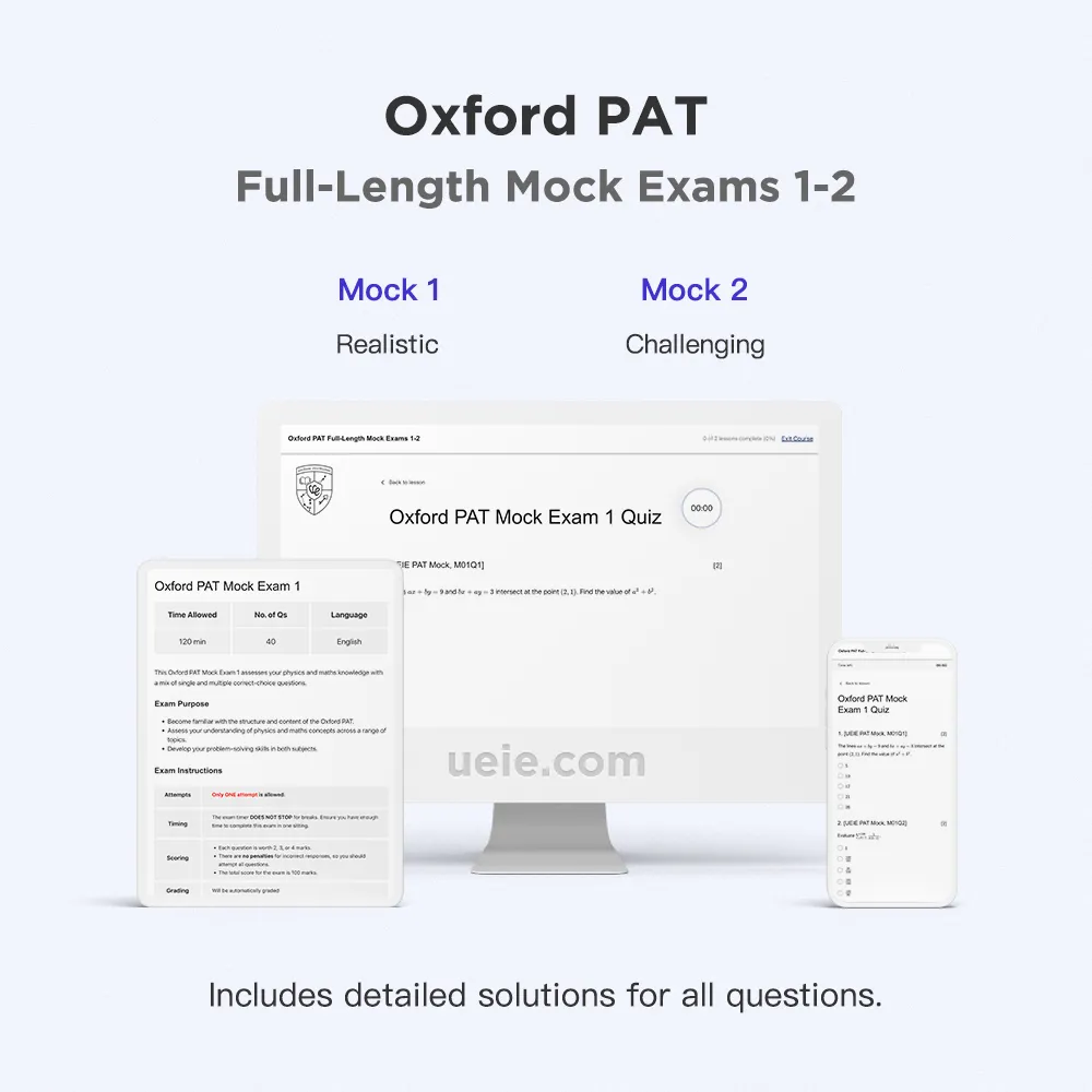 Oxford PAT Full-Length Mock Exams 1-2