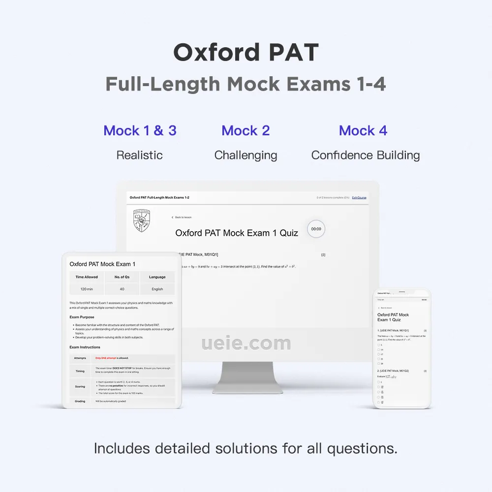 Oxford PAT Full-Length Mock Exams 1-4