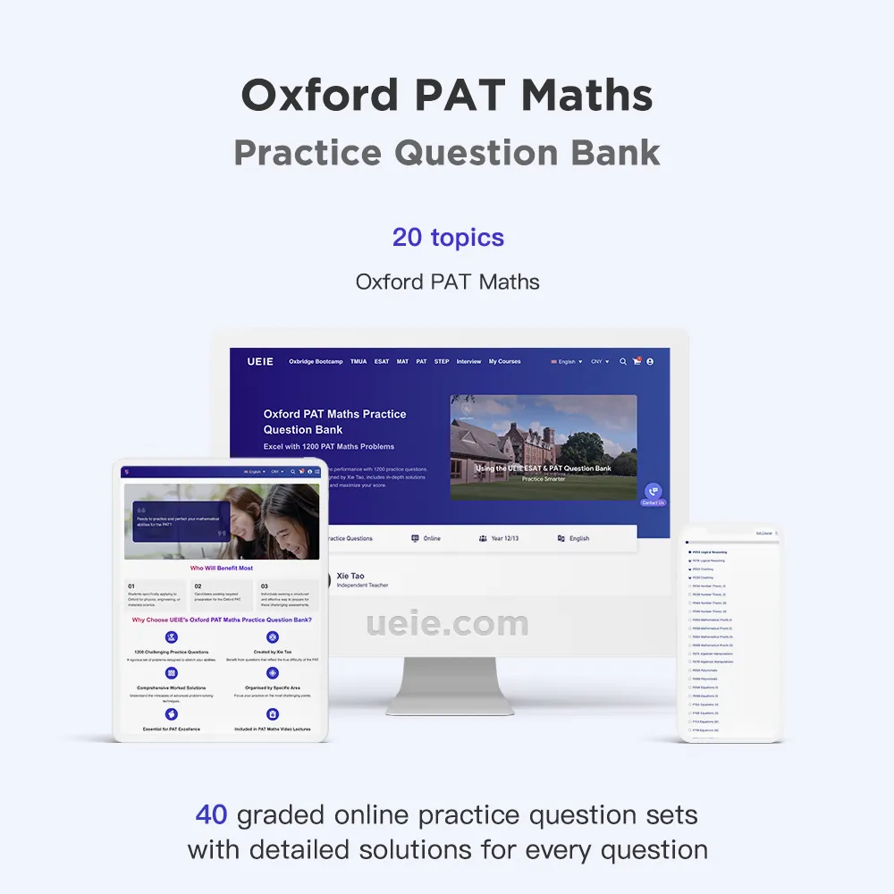 Oxford PAT Maths Practice Question Bank