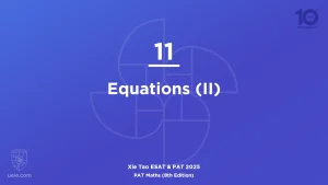 PAT Maths 2025-L11