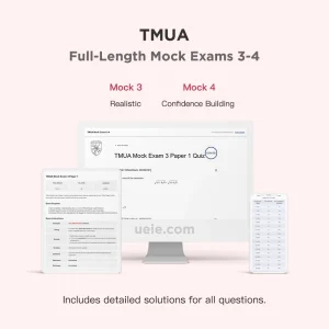 TMUA Full-Length Mock Exams 3-4