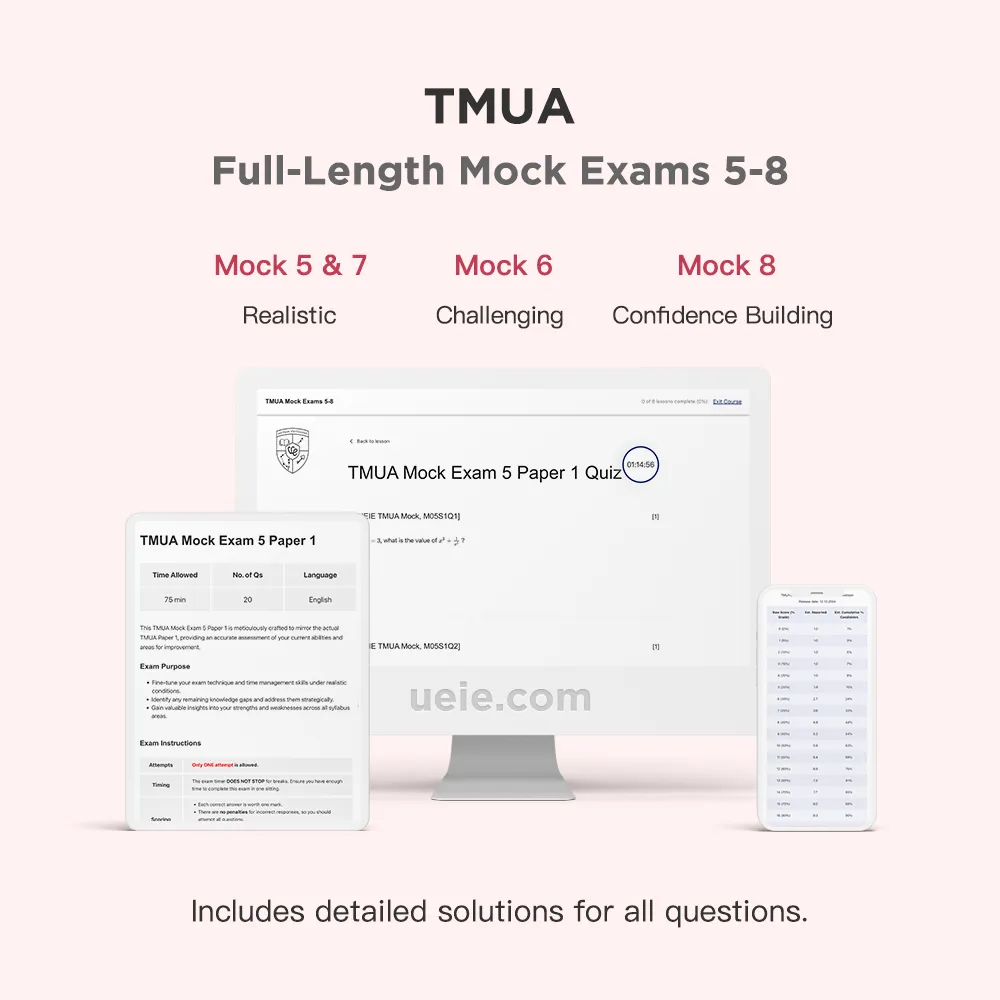 TMUA Full-Length Mock Exams 5-8
