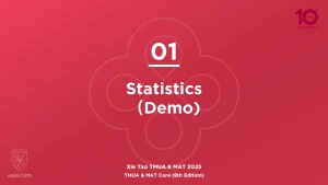 TMUA & MAT Core 2025-L01 Statistics (Demo)