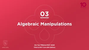 TMUA & MAT Core 2025-L03