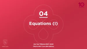 TMUA & MAT Core 2025-L04