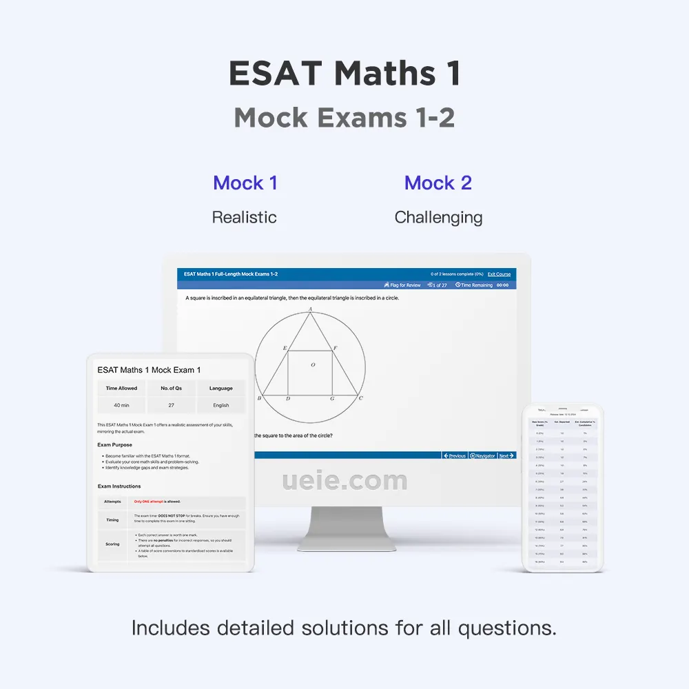 ESAT Maths 1 Mock Exams 1-2