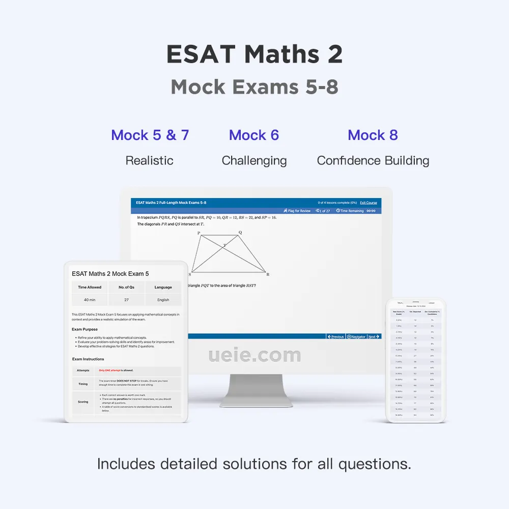 ESAT Maths 2 Mock Exams 5-8