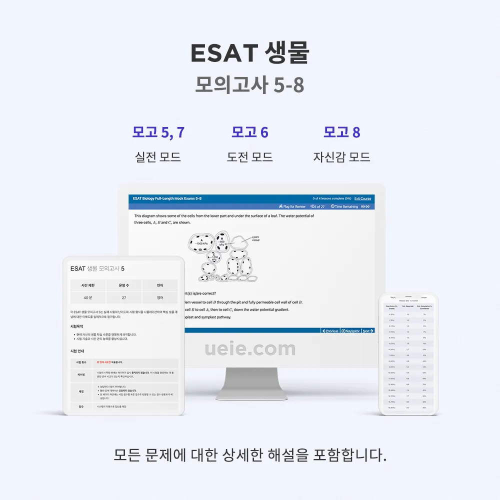ESAT 생물 모의고사 5-8