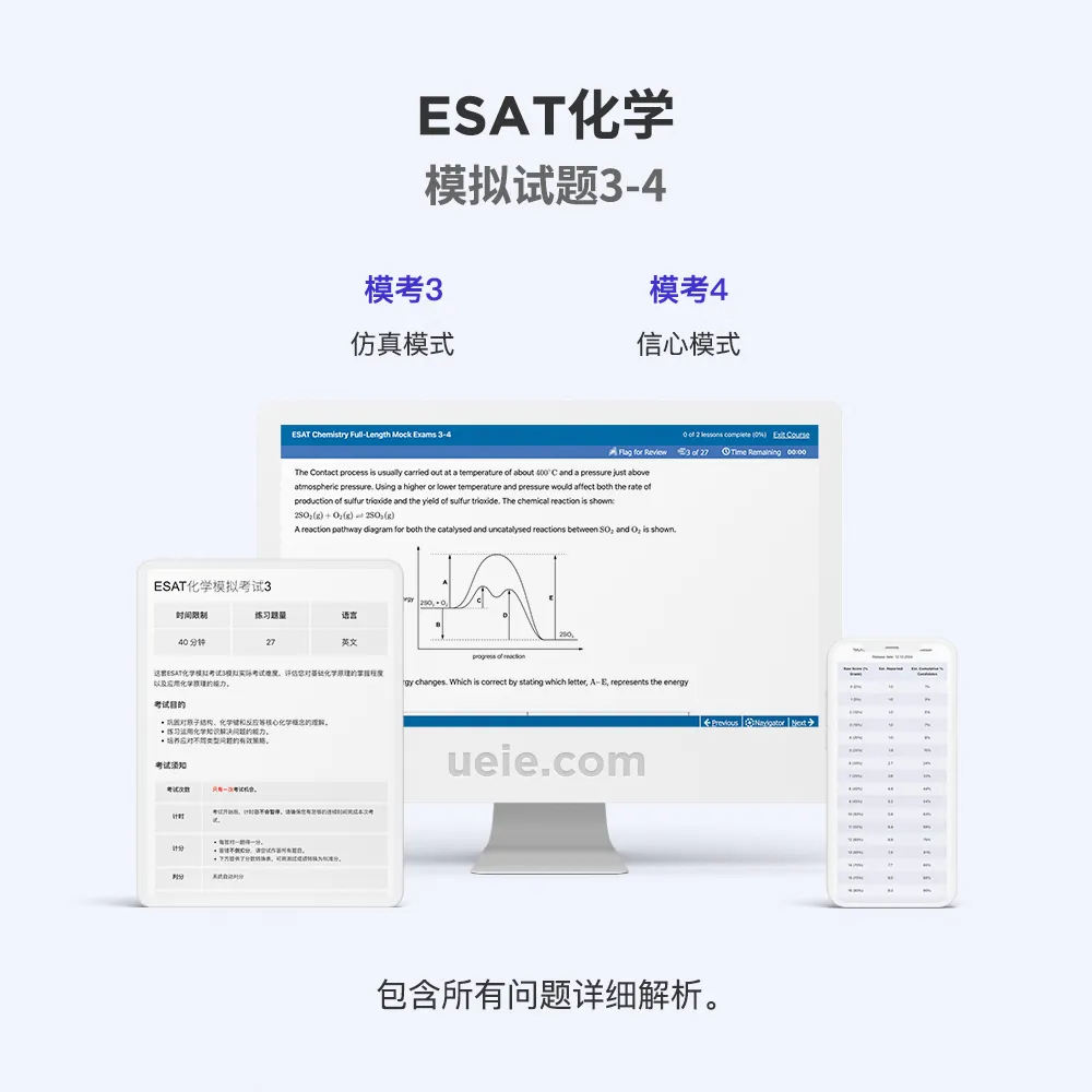ESAT化学模拟试题3-4