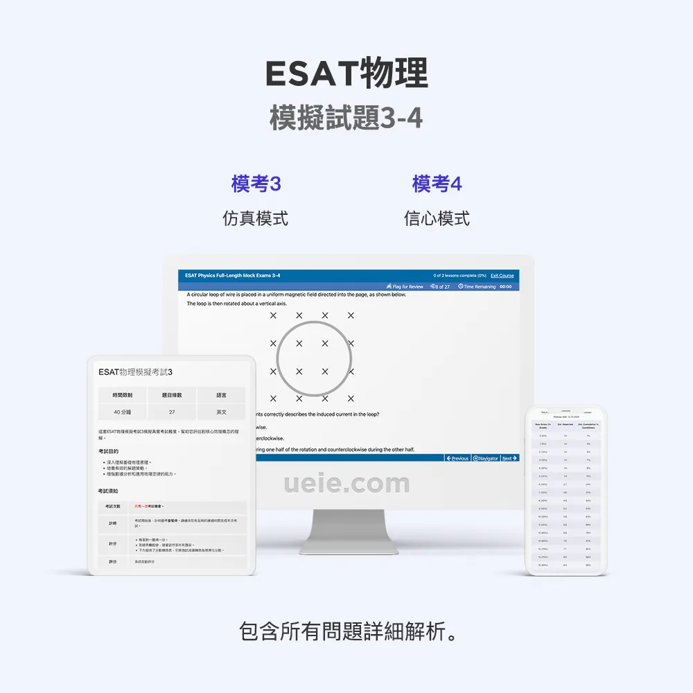 ESAT物理模擬試題3-4