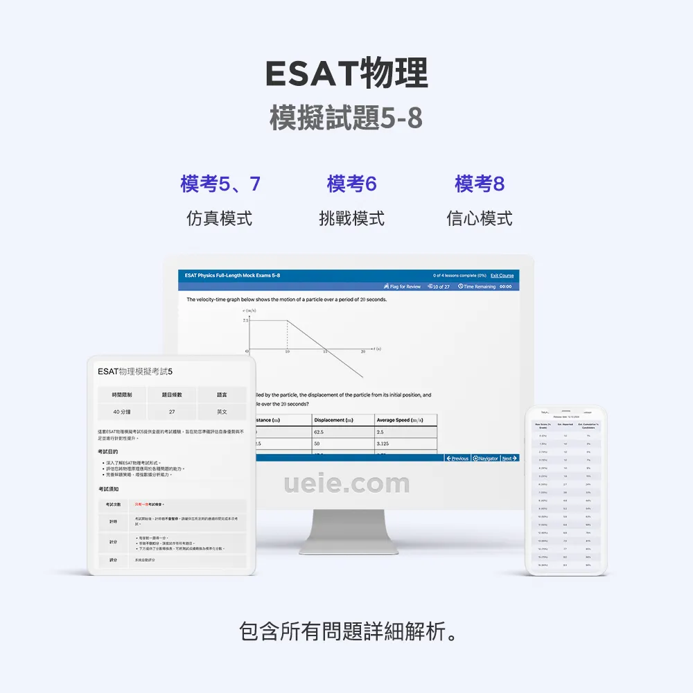 ESAT物理模擬試題5-8