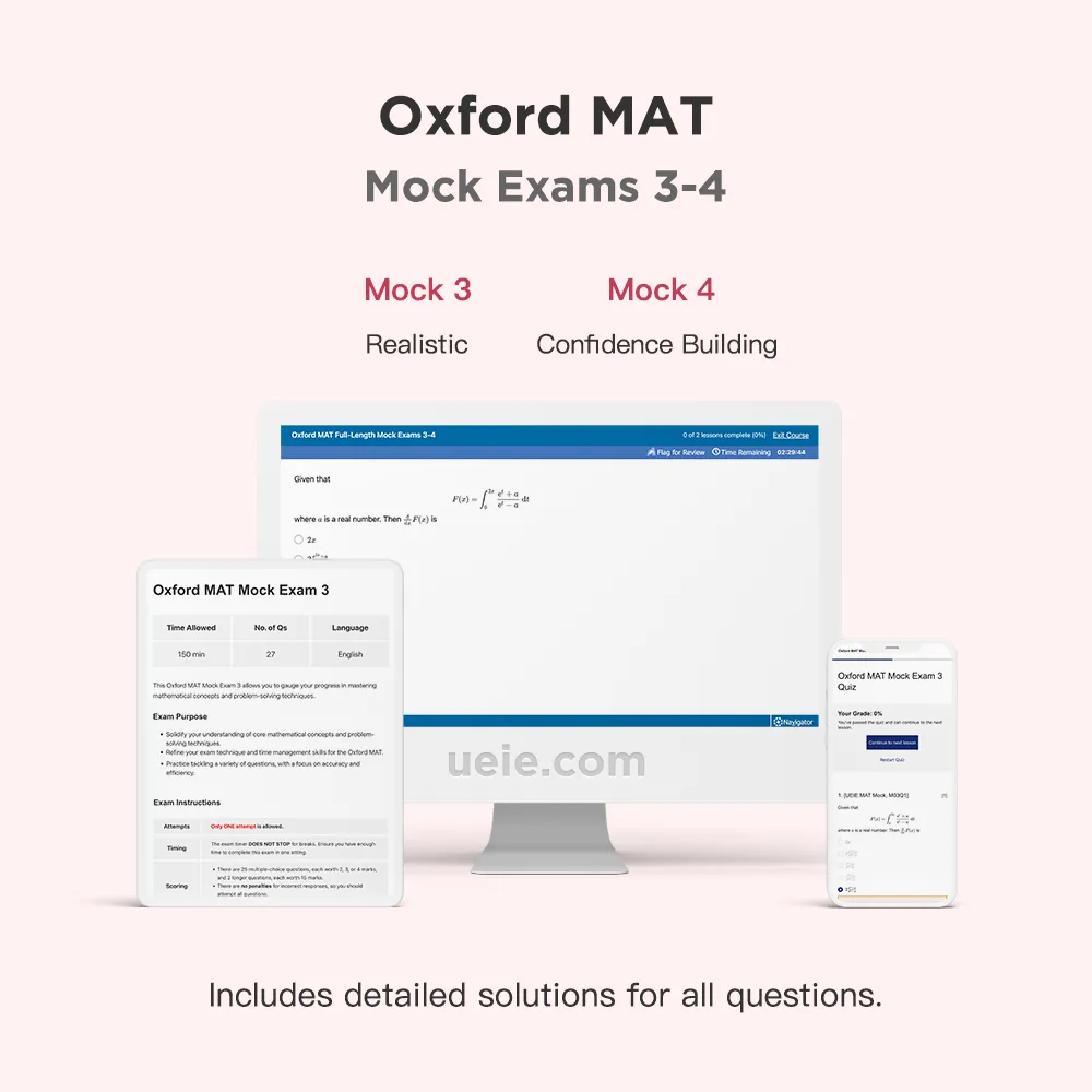 Oxford MAT Mock Exams 3-4