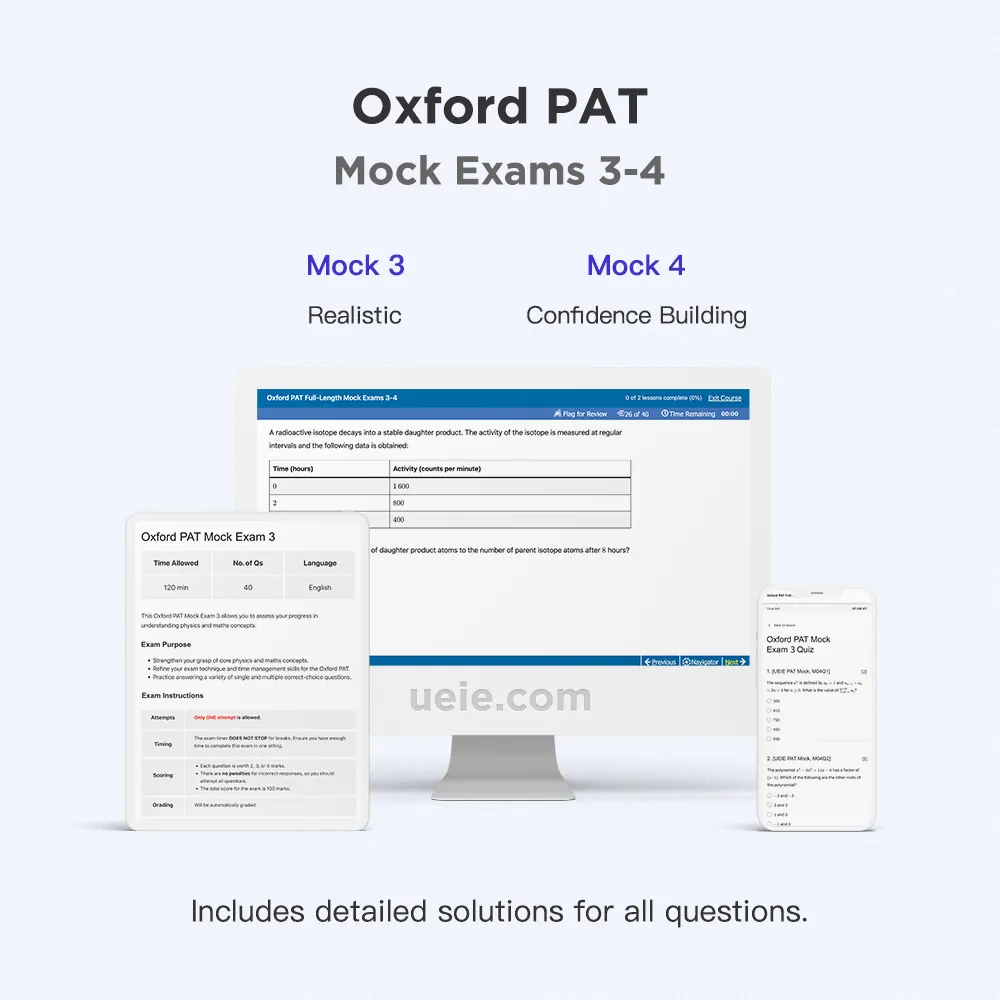 Oxford PAT Mock Exams 3-4