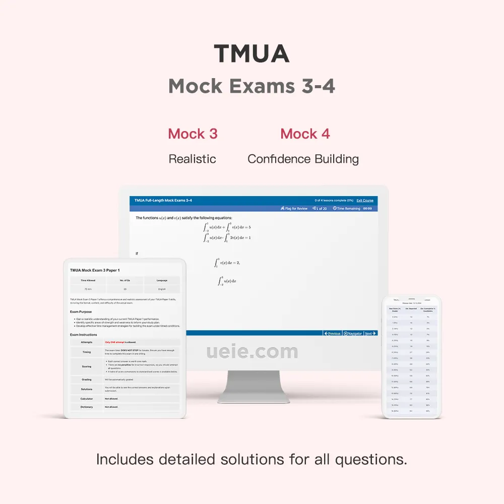 TMUA Mock Exams 3-4
