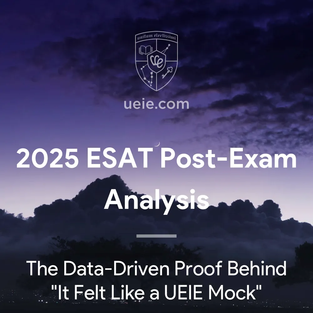2025 ESAT Post-Exam Analysis: The Data-Driven Proof Behind “It Felt Like a UEIE Mock”