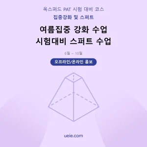 옥스퍼드 PAT-시험 대비 코스-여름집중-스퍼트-오프라인 및 온라인