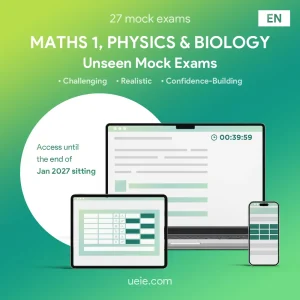 Unseen ESAT Maths 1, Physics & Biology Mock Exams (English)