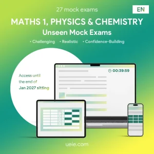 Unseen ESAT Maths 1, Physics & Chemistry Mock Exams (English)