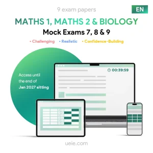 ESAT Maths 1, Maths 2 & Biology Mock Exams (7-9)