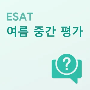 ESAT 여름 중간 평가