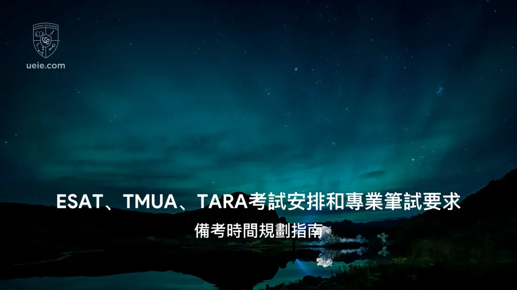 2027申請季ESAT-TMUA-TARA考試安排和專業筆試要求-Video-Poster