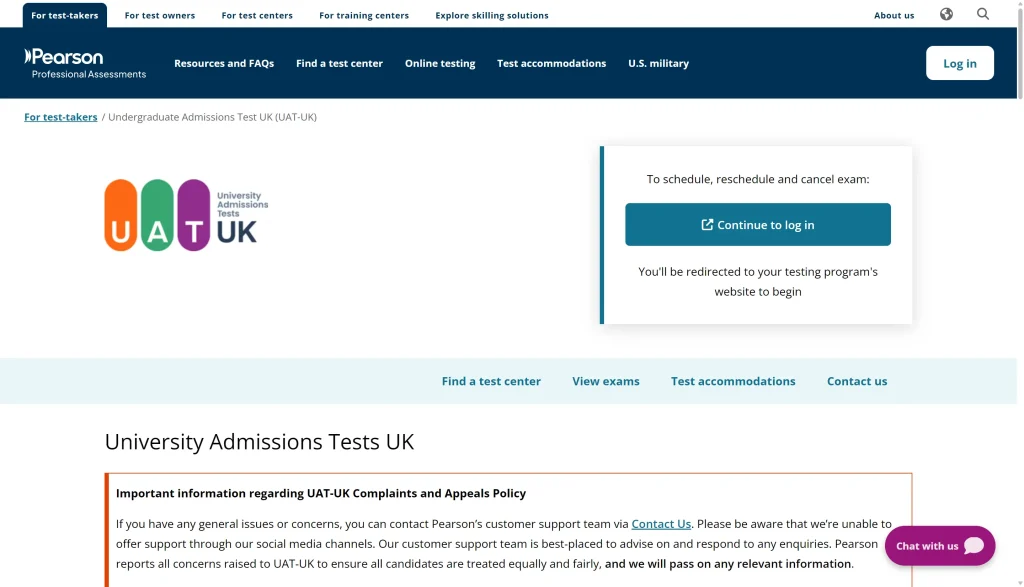 Pearson-VUE-login